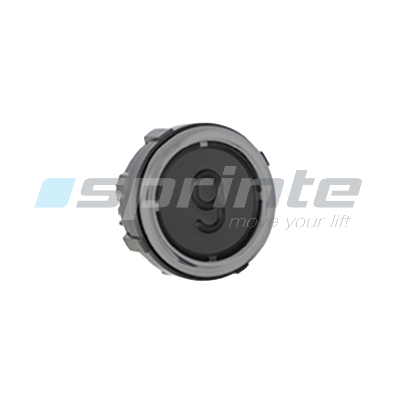 Push button VB42 XI black anti-vandal Class II led blue 2 contacts «9»