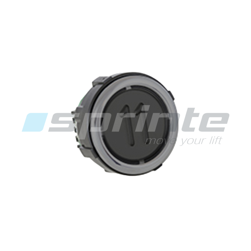 Bouton VB42 XI noir anti-vandale Classe II led bleue 2 contacts «11»