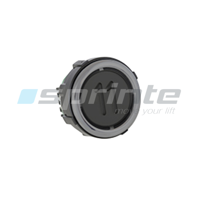 Bouton VB42 XI noir anti-vandale Classe II led bleue 2 contacts «11»