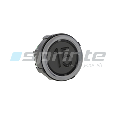 Push button VB42 XI black anti-vandal Class II led blue 2 contacts «15»