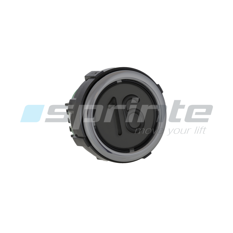 Push button VB42 XI black anti-vandal Class II led blue 2 contacts «16»