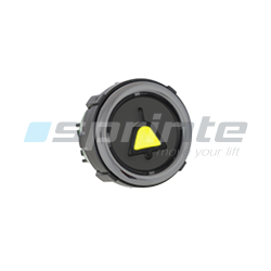 Push button VB42 XI black anti-vandal Class II led blue 2 contacts «Alarm»