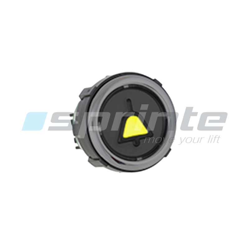 Bouton VB42 XI noir anti-vandale Classe II led bleue 2 contacts «Alarme»