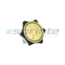 Push button MD7 gold led blue 1 contact «11»