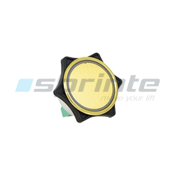 Push button MD7 gold led blue 1 contact «Blank»