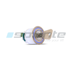 Key switch MD7 / MD8 inox led blue 2 withdrawal / 2 positions