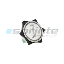 Push button MD7 inox led blue 2 contacts «7»