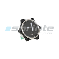 Push button MD7 noir led blue 1 contact «-1»