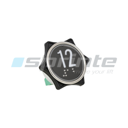 Push button MD7 noir led blue 1 contact «12»