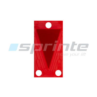 Plexiglass red for display arrow 237SP