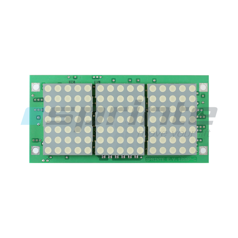 122SP - Afficheur à points 50mm 3 matrices bleue