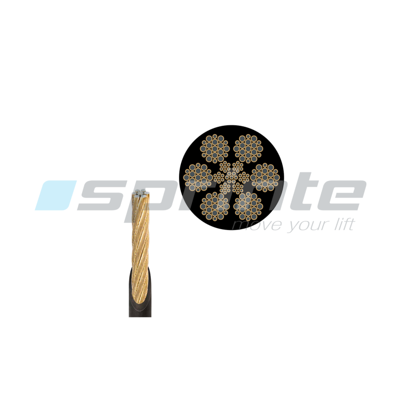 Lifting cable D 8,1mm BRUGG CTP jacketed (per meter)