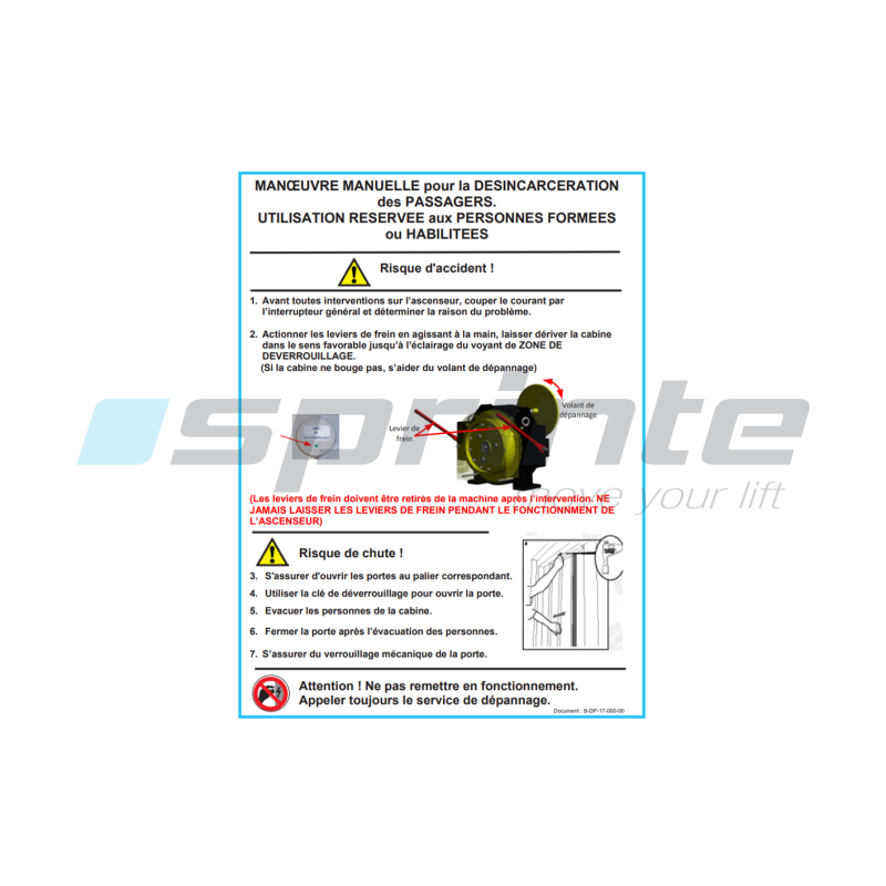 GEARLESS manual brake instruction manual (2 levers)