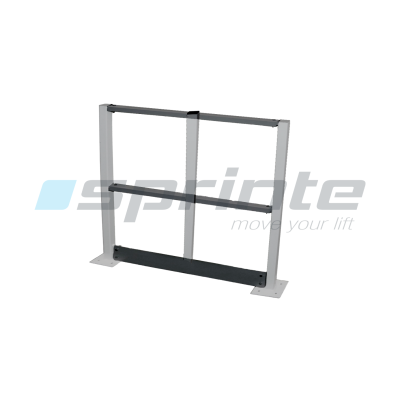 Bars + plinth for solid guardrail massif 600mm