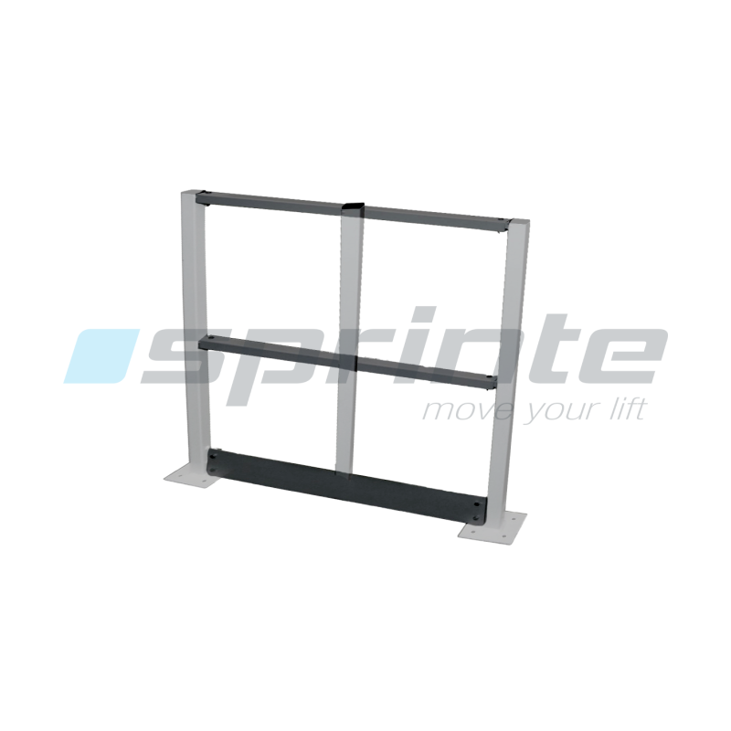 Bars + plinth for solid guardrail massif 1000mm