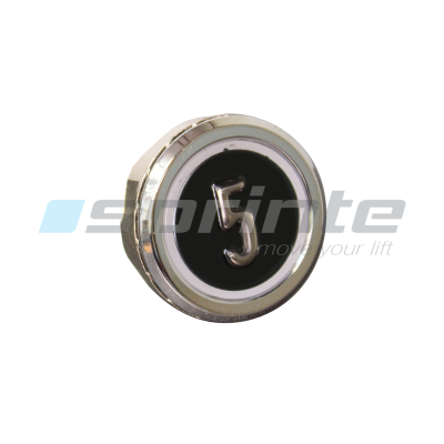 Push button MD8 black led blue 2 contacts «5»