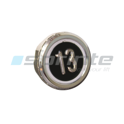 Push button MD8 black led blue 2 contacts «13»