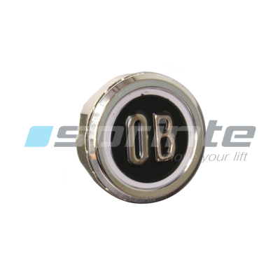 Bouton MD8 noir led bleue 2 contacts «0B»