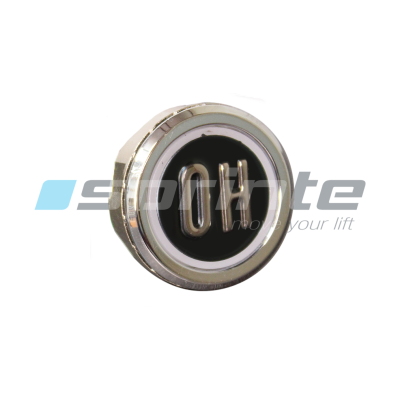 Bouton MD8 noir led bleue 2 contacts «0H»