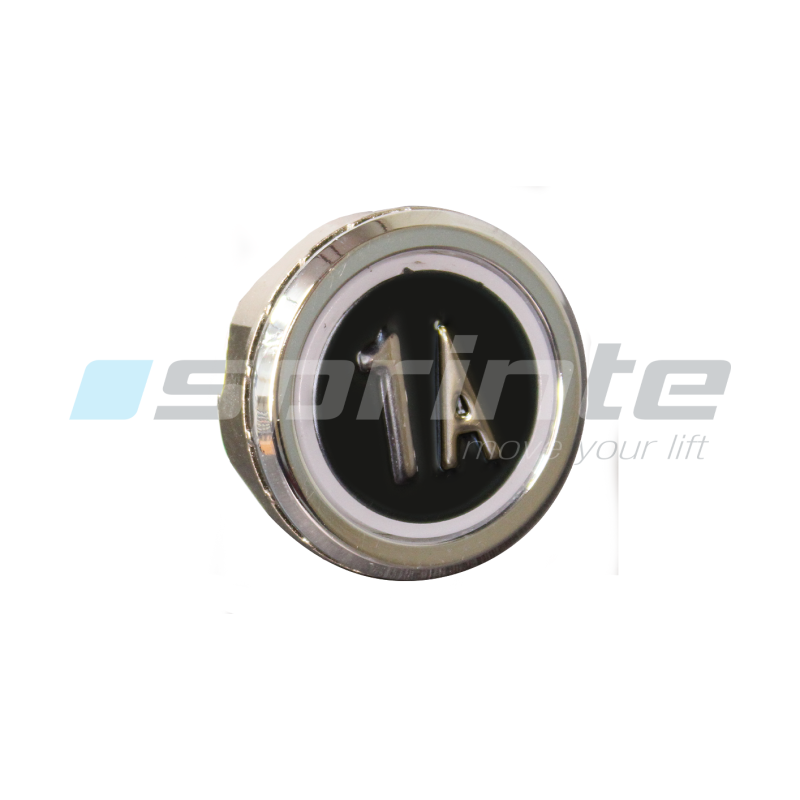 Push button MD8 black led blue 2 contacts «1A»