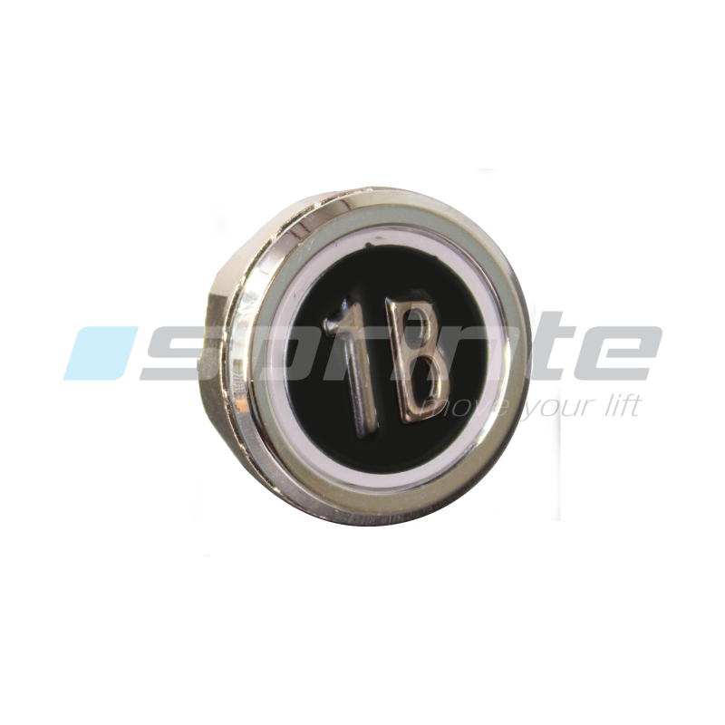 Push button MD8 black led blue 2 contacts «1B»