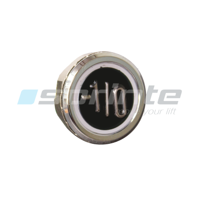 Push button MD8 black led blue 2 contacts «-1/0»