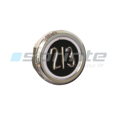 Push button MD8 black led blue 2 contacts «2/3»