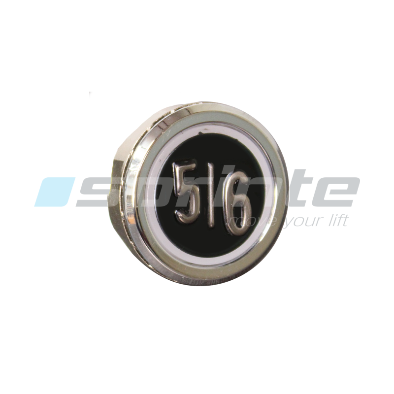 Push button MD8 black led blue 2 contacts «5/6»