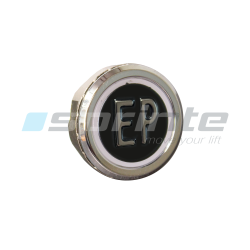 Bouton MD8 noir led bleue 2 contacts «EP»