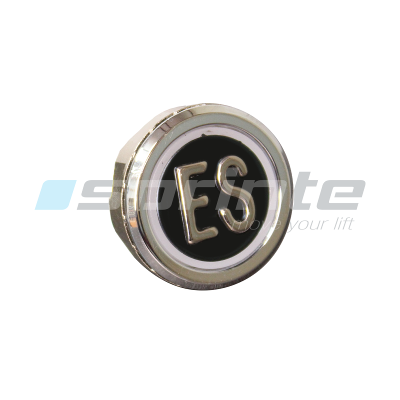 Push button MD8 black led blue 2 contacts «ES»