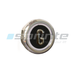 Push button MD8 black led blue 2 contacts «G»