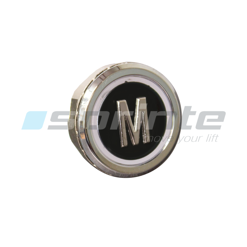 Push button MD8 black led blue 2 contacts «M»