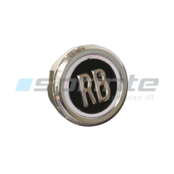 Push button MD8 black led blue 2 contacts «RB»