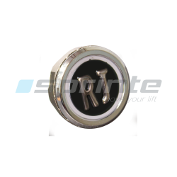 Push button MD8 black led blue 2 contacts «RJ»
