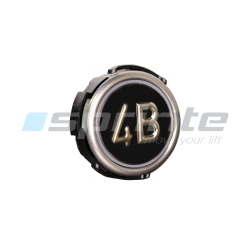 Bouton RT42 IX WG anti-vandale Classe I led bleue 1 contact «4B»