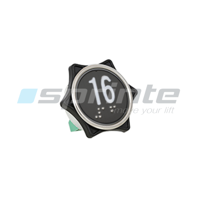 Push button MD7 noir led blue 2 contacts «16»