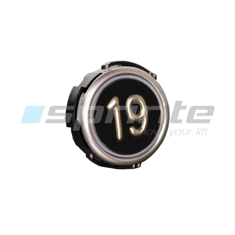 Push button MD7 noir led blue 2 contacts «19»