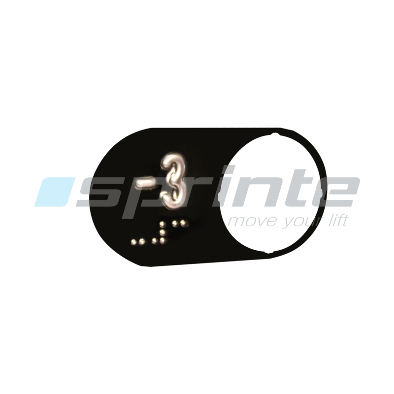 Braille plate «-3»