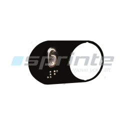 Plaquette braille «6»