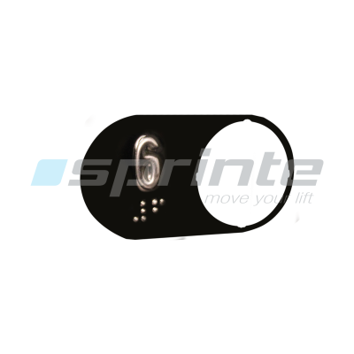 Plaquette braille «6»