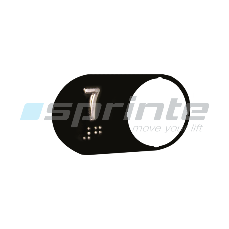 Braille plate «7»