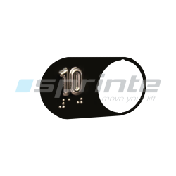 Plaquette braille «10»