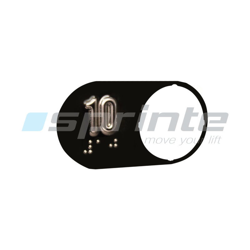 Plaquette braille «10»