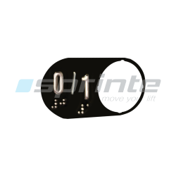 Braille plate «0/1»