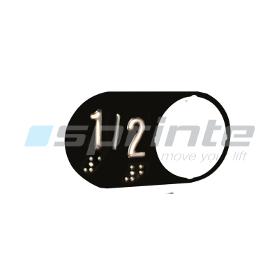 Plaquette braille «1/2»