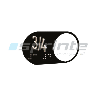 Braille plate «3/4»