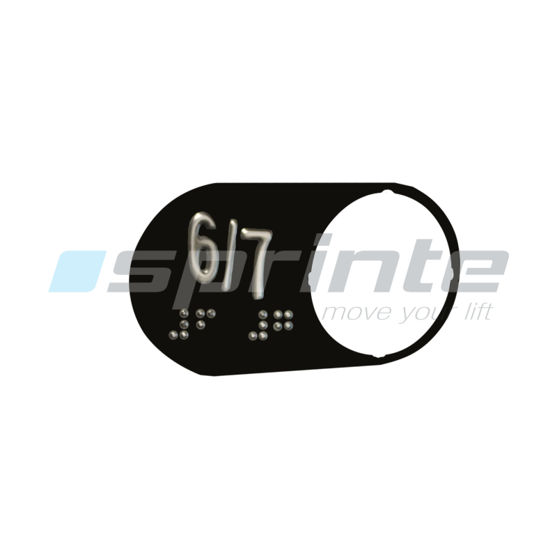 Plaquette braille «6/7»