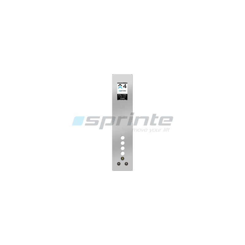 Stainless steel plate 185x950 1 row 4 holes