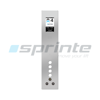 Plastron inox 185x950 1 rangée 4 trous