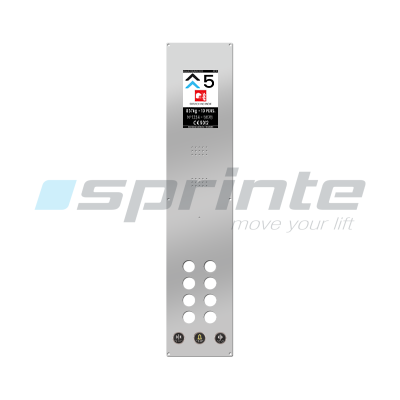 Stainless steel plate 185x950 2 rows 8 holes